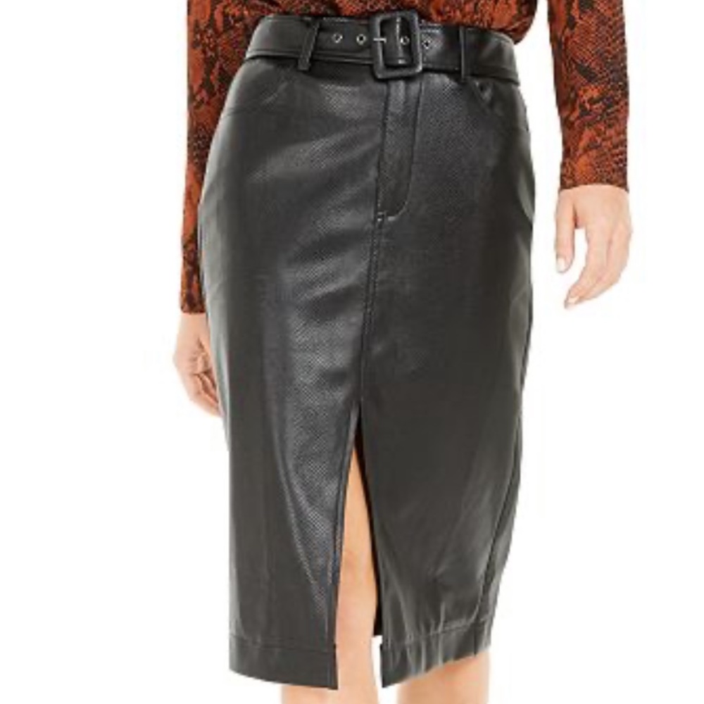 Bar iii Leather skirt